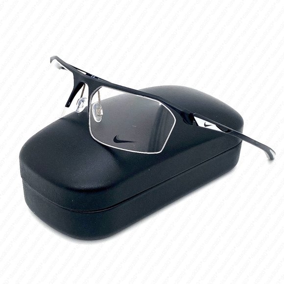 Nike NK8050 003 57mm Satin Black Wolf Grey Eyeglasses